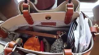 Dooney amp Bourke Brenna Update What Fits In My Bag [upl. by Grekin]