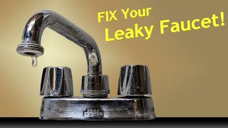 How to Fix a Dripping Faucet  Washer Replacement [upl. by Amerd]