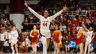 Kiki Iriafen Career High 41 Points Vs Iowa State in NCAA Tournament [upl. by Kir]