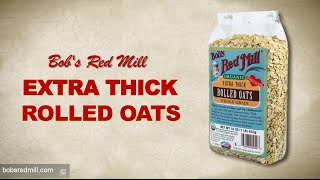 Extra Thick Rolled Oats  Bobs Red Mill [upl. by Cresida952]