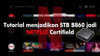 Cara Menjadikan Netflix Certifield STB Android ZTE B860 V5 [upl. by Nikaniki]