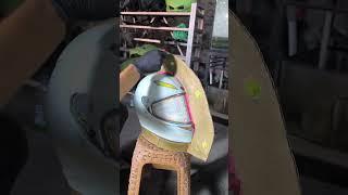 Buat Helm full karbon Part 2 caracarbonkevlar karbonforged agv [upl. by Tatum]