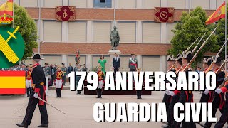 Acto de celebración por el 179 aniversario de la fundación de la Guardia Civil en Valdemoro [upl. by Chimene128]