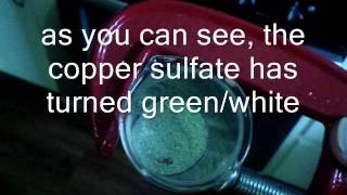 making anhydrous copper sulfate [upl. by Dranoel]