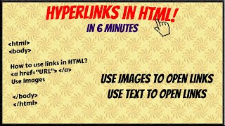 Hyperlinks in HTML  Explained in 6 minutes [upl. by Delogu]