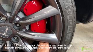 18quot T Sportline Wheels on Performance Model 3 Part 2 Brake Caliper Clearance [upl. by Nahor993]