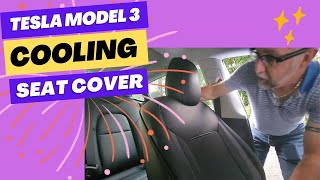 Tesla Model 3 Cooling Ventilated Seat Covers BangBao AliExpress [upl. by Annayad]