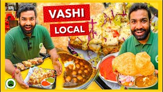 Vashi Station Mumbai Local Food Tour  Veggie Paaji [upl. by Sonnie966]