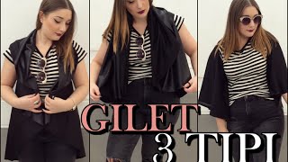 TUTORIAL GILET senza macchina da cucire indossabile in 3 MODI  FASHION THERAPY [upl. by Roderica]