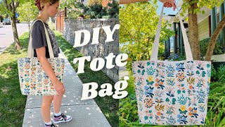 Sew A Stylish Summer Tote Bag With This Easy Tutorial [upl. by Atinej]