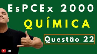 EsPCEX 2000  Tema REAÇÃO DE NEUTRALIZAÇÃO  Questão 22 Química [upl. by Janel]