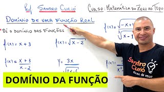 DOMÍNIO DE UMA FUNÇÃO REAL  RÁPIDO e FÁCIL [upl. by Libre395]