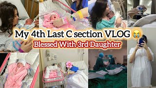 BIRTH VLOG When I lost My SON After CSection STORY  My 4th CSection Experience  3rd Daughter✨ [upl. by Warp452]