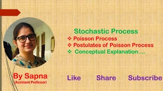 Poisson Process and its postulates Stochastic Process by Sapna [upl. by Zahavi675]