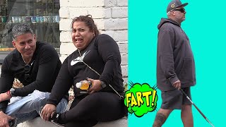 Hilarious Wet Fart Prank Blind Guy [upl. by Adnical]