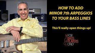 How to add minor 7th arpeggios to your bass lines [upl. by Beller]