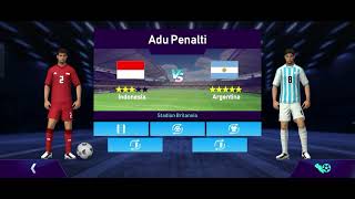 Indonesia🇮🇩 🆚🇦🇷argentina penalty gameforball1122 timnasindonesia argentina fifa [upl. by Heyde]