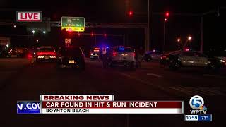 Car found after hitandrun in Boynton Beach [upl. by Haneekas]