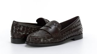 Loeffler Randall Rachel Woven Leather Loafer SKU 9928259 [upl. by Teodora]