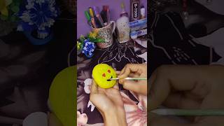 Diy Stone art 🤩😱 emoji stonepaintings youtuber youtubeshorts shorts viral meenu50104 [upl. by Shandie]