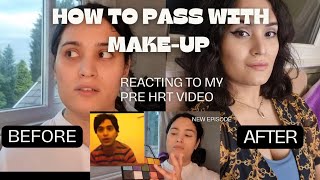 feminizing makeup  a message from my preHRT transition self [upl. by Aridatha]