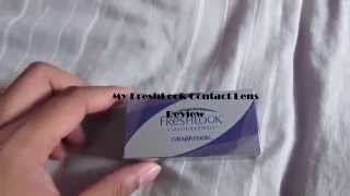 Contacts amp Solution Review Freshlook Colorblends Honey [upl. by Aztinad]