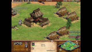 Game Highlights  AoE II  1 Japanese vs 6 Random  Hardest  Map Continental  11102024 [upl. by Ahsla]