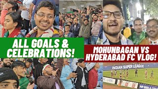 Mohunbagan vs Hyderabad FC Vlog 🔥 All GOALS ⚽ Kauko Is Back ❤️ [upl. by Yelyac]