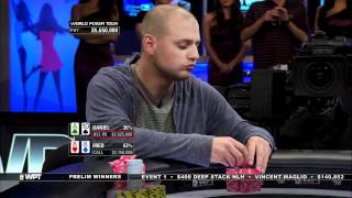 WPT Borgata Poker Open Fred Goldberg vs Daniel Buzgon [upl. by Ardnnek653]