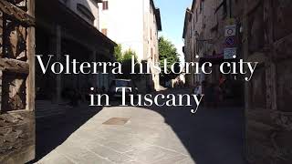 Volterra  walk through this beautiful town in Tuscany Italy July 2020 [upl. by Burnside]