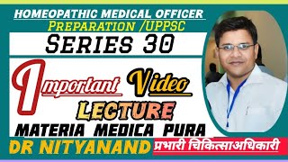 Materia Medica Pura  important videos for preparation of uppsc homoeopathic medical officer [upl. by Sevart]