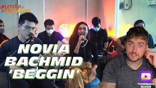 Beggin’  KERONCONG Novia Bachmid ft Fivein REACTION [upl. by Sokcin730]