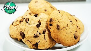 Galletas de AVENA y chispas de CHOCOLATE  Receta Fácil  Muve Flavors [upl. by Karlen]