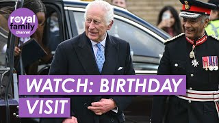 WATCH King Marks Birthday by Visiting Coronation Food Project Hub in Deptford [upl. by Hnid]