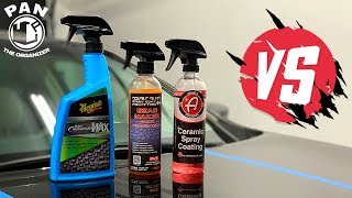 Meguiars Hybrid Ceramic Wax VS PampS Bead Maker VS Adams Ceramic Spray Coating [upl. by Amethyst327]