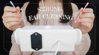 컬러면봉으로 톡톡톡 거친 귀청소 asmr👊 ｜Strong Ears Cleaning｜Cotton swab｜ 耳かき [upl. by Lime674]