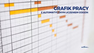 GRAFIK PRACY z automatycznym liczeniem godzin [upl. by Gratianna]