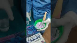 MIXING OF ALGINATE [upl. by Nehtanhoj424]