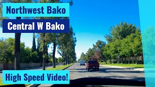 Northwest Bakersfield CA to Central West Bakersfield CA  High Speed Driving Video [upl. by Coffeng]