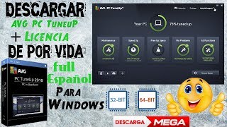 Descargar AVG Tune Up 2018 Full ESPAÑOL  LICENCIA de Por VIDA W 7810MEGA [upl. by Charleton]