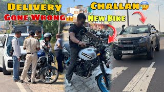 New Bike Delivery Gone WRONG 🚨 Delivery lete he Isuzu ka Challan😱 [upl. by Angel854]