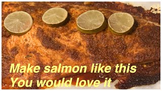 SPICY SALMON RECIPE  SALMON FISH RECIPE [upl. by Serles]