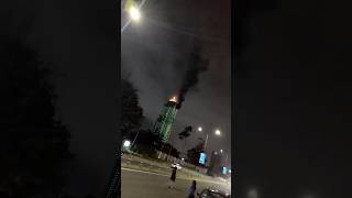 Old Mutual Building Catches on Fire Following New Years 2024 FireWorks in Nairobi Kenya [upl. by Rothmuller]