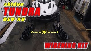 Skidoo Tundra REV XU  Widening Kit [upl. by Anhsirk]