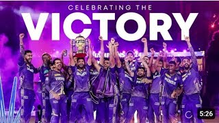 Kolkata knight riders celebrate winning the final 2024tata ipl kkr vs Srh2024 [upl. by Nonnarb843]