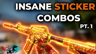 BEST STICKER COMBOS IN 2023  CSGO [upl. by Inahpets]