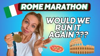 Rome Marathon  would we run it again Rome 2024 Marathon Recap and Review [upl. by Nahk501]