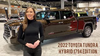 2022 TOYOTA TUNDRA iFORCE MAX 1794 EDITION Power Style amp Fewer Emissions [upl. by Nawud]