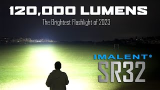 IMALENT SR32  Worlds Brightest Flashlight  120000 lumens  2080m  100W TypeC fast charge [upl. by Lledniw61]