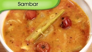 Sambar Recipe  How To Make Sambar For Idli or Dosa  South Indian Lentil and Vegetable Curry [upl. by Aicenev]